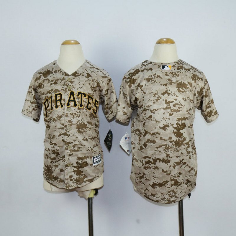 Youth Pittsburgh Pirates Blank Camo MLB Jerseys->youth mlb jersey->Youth Jersey